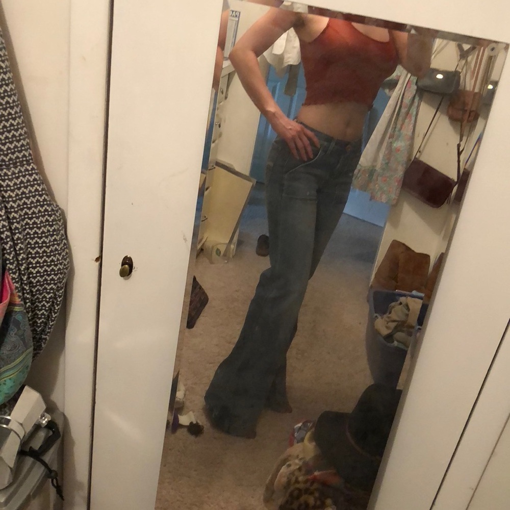 AE A-line Flare Jeans size 6 long